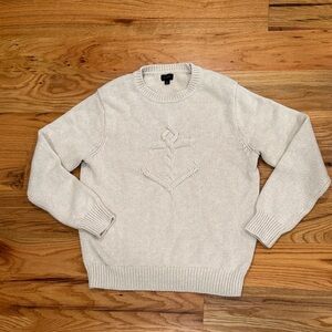 J. Crew embroidered anchor Crewneck Sweater